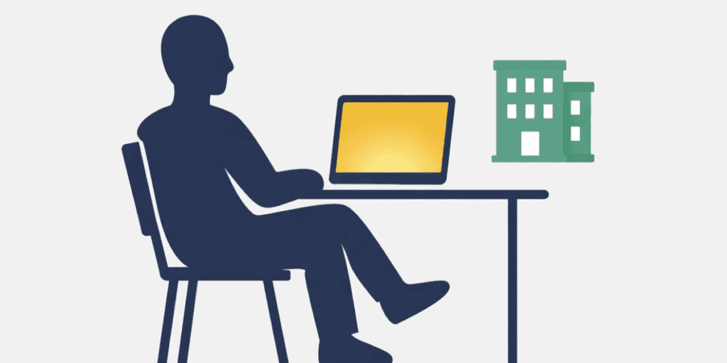 Vrijwillige syndicus beheert zijn appartementsgebouw eenvoudig digitaal via laptop