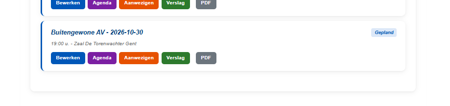 Menu software vme